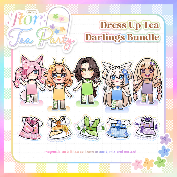 Dress up Tea Party Acrylic Standee Bundle