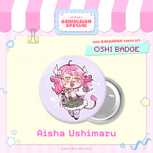 Oshi Badge X Aisha Ushimaru