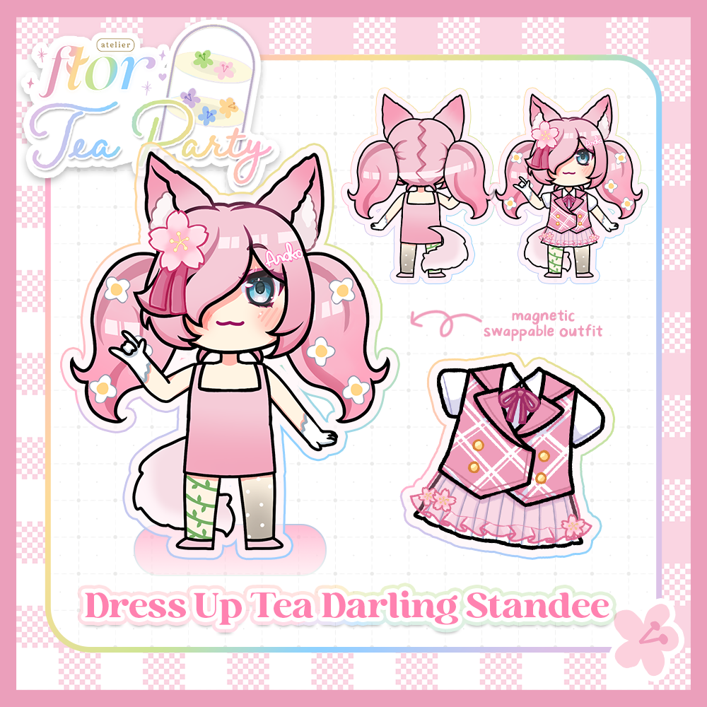 Dress up Tea Party Acrylic Standee X Anoko