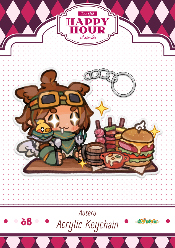 Auteru Happy Hour Keychain