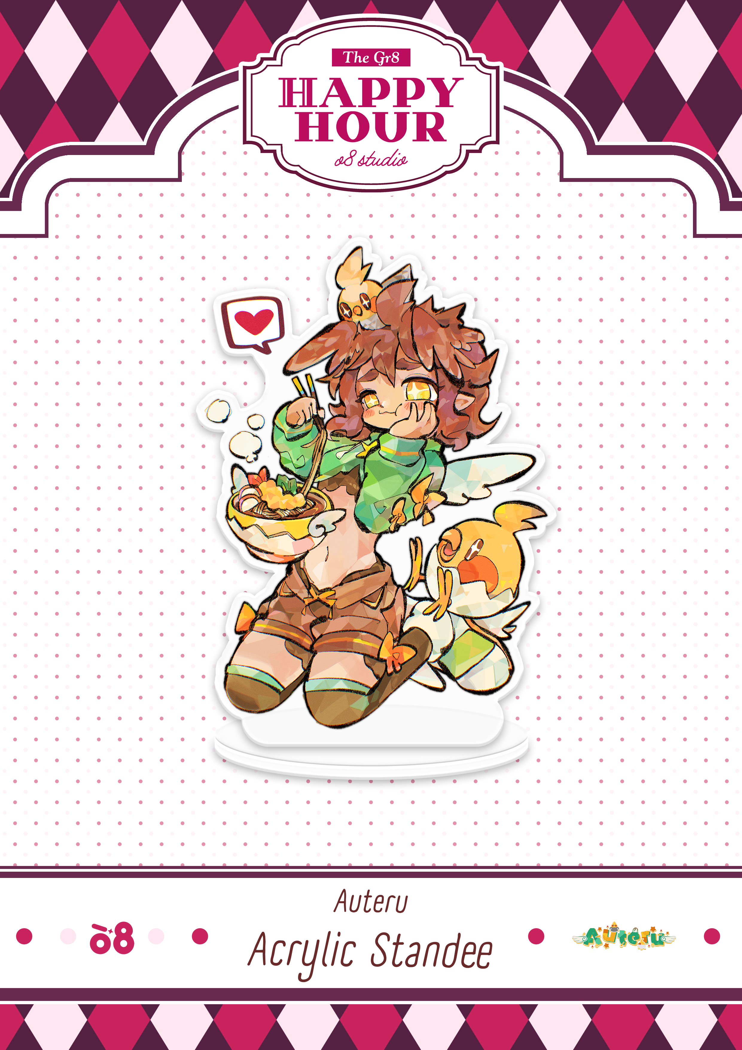 Auteru Happy Hour Acrylic Standee