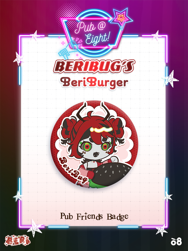 Beribug Pub@8 Can Badge
