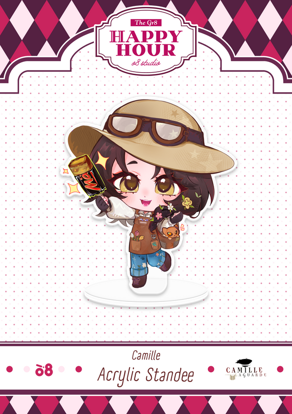 Camille Happy Hour Acrylic Standee