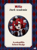 Milia's Dark Academilia Can badge