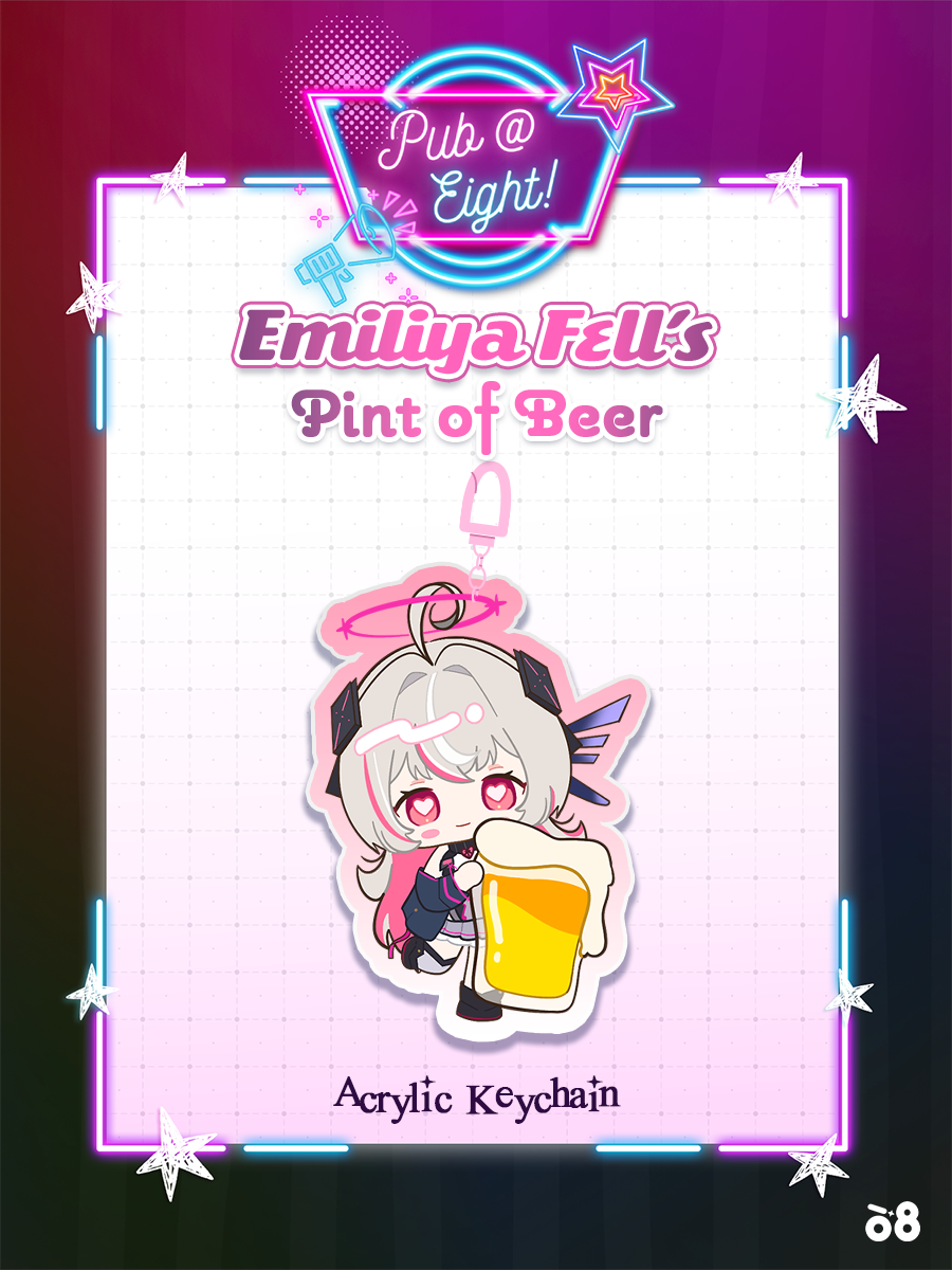 Emiliya Pub@8 Beer Keychain