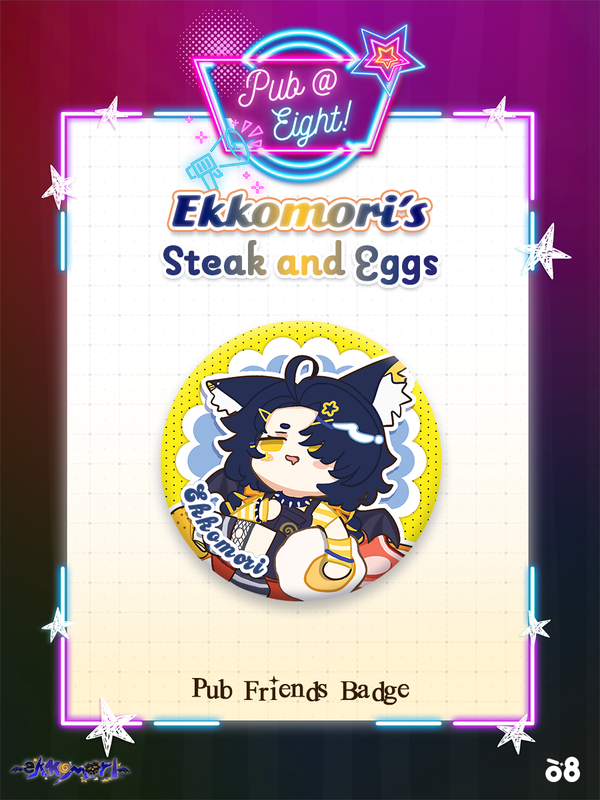 Ekkomori Pub@8 Can Badge