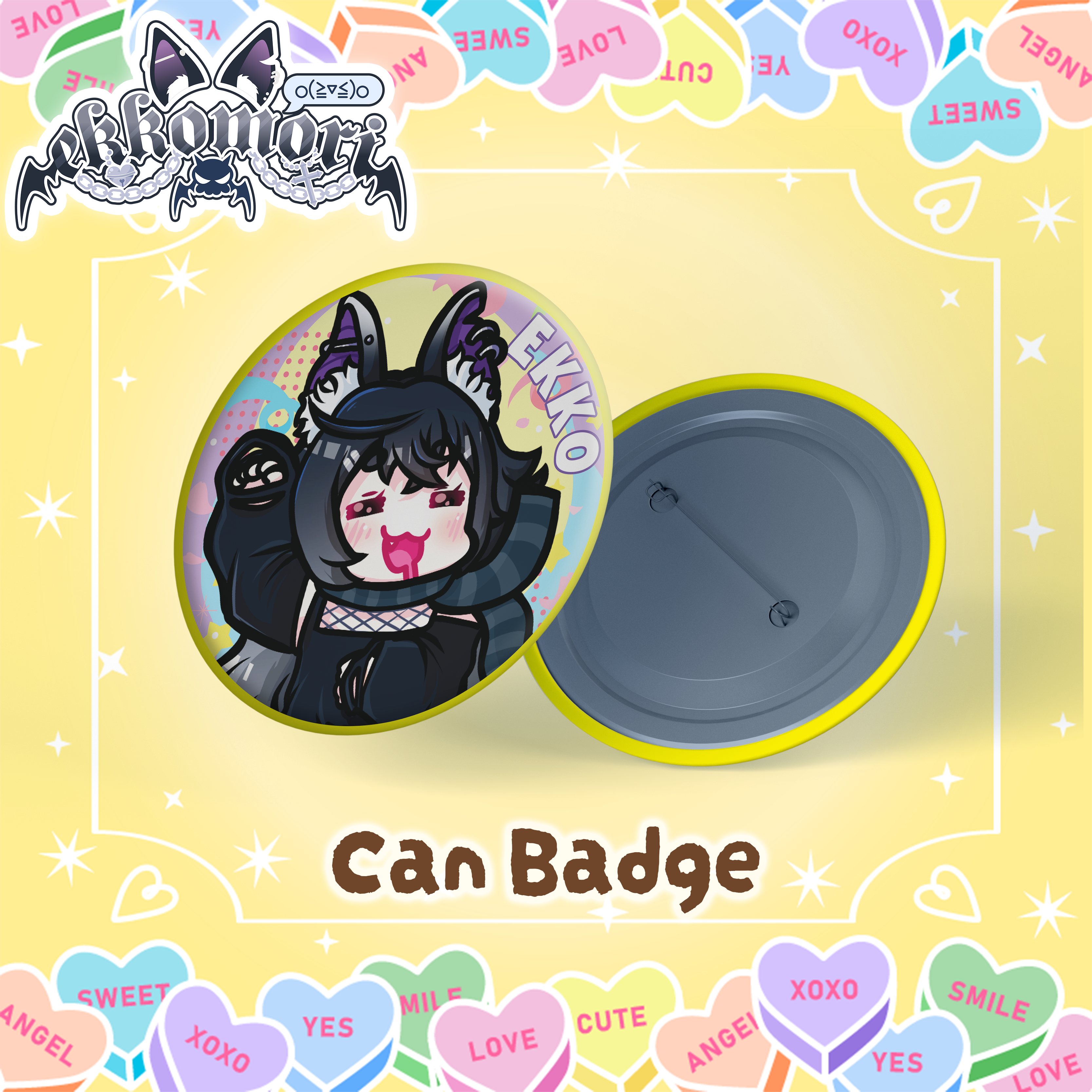 Sweet Badge Pin X Ekkomori