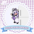 Peekaboo Acrylic Chibi Side Fridge Magnet X Elia