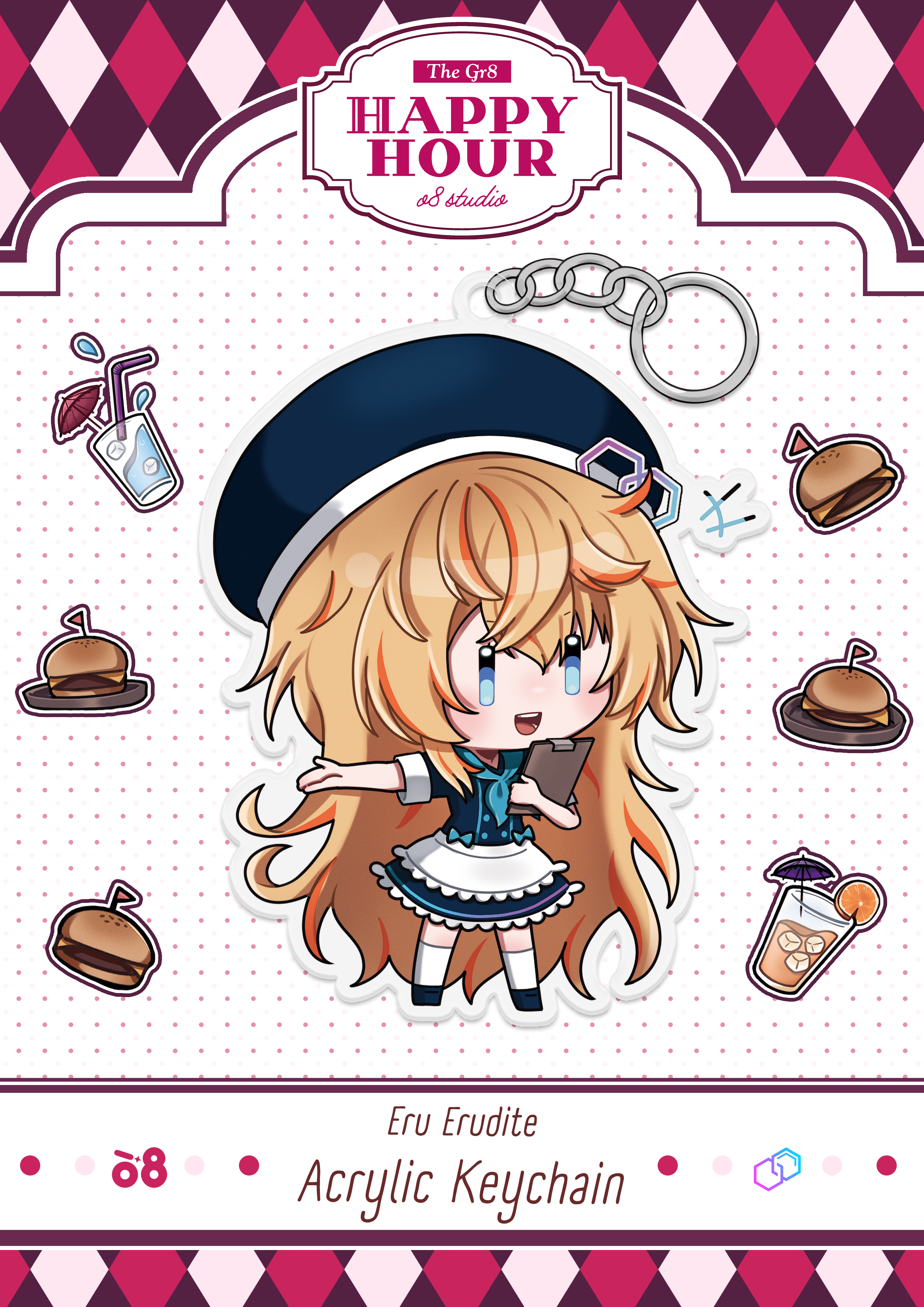 Eru Erudite Happy Hour Keychain