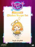 Kanna Pub@8 Chicken Burger Set Keychain