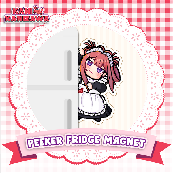 Peekaboo Acrylic Chibi Side Fridge Magnet X Kani