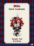 Milia's Dark Academilia dangly keychain