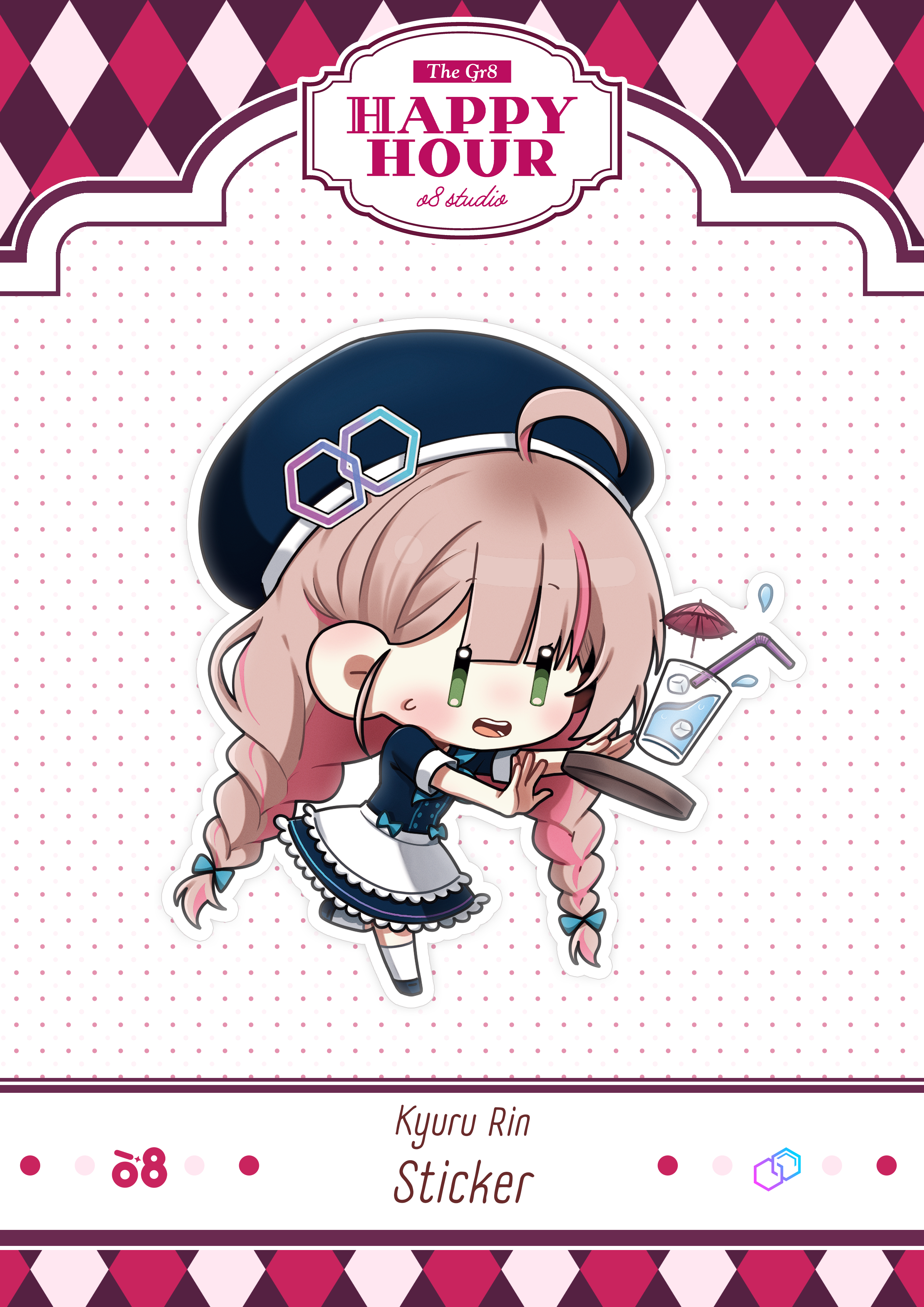 Kyuru Rin Happy Hour Sticker