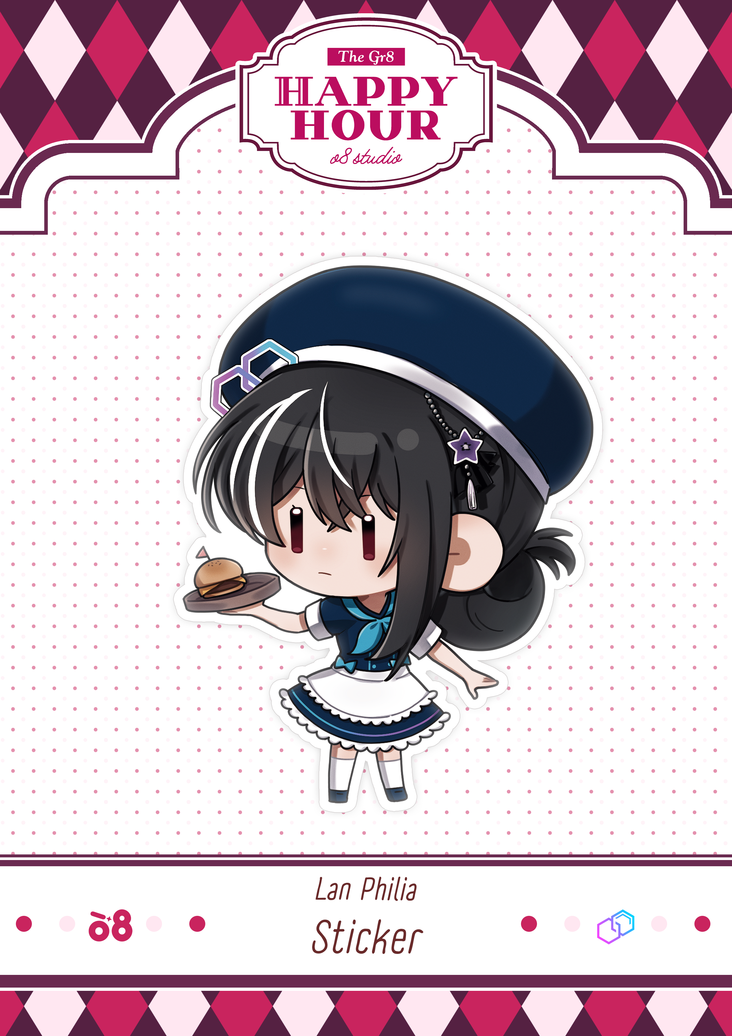Lan Philia Happy Hour Sticker
