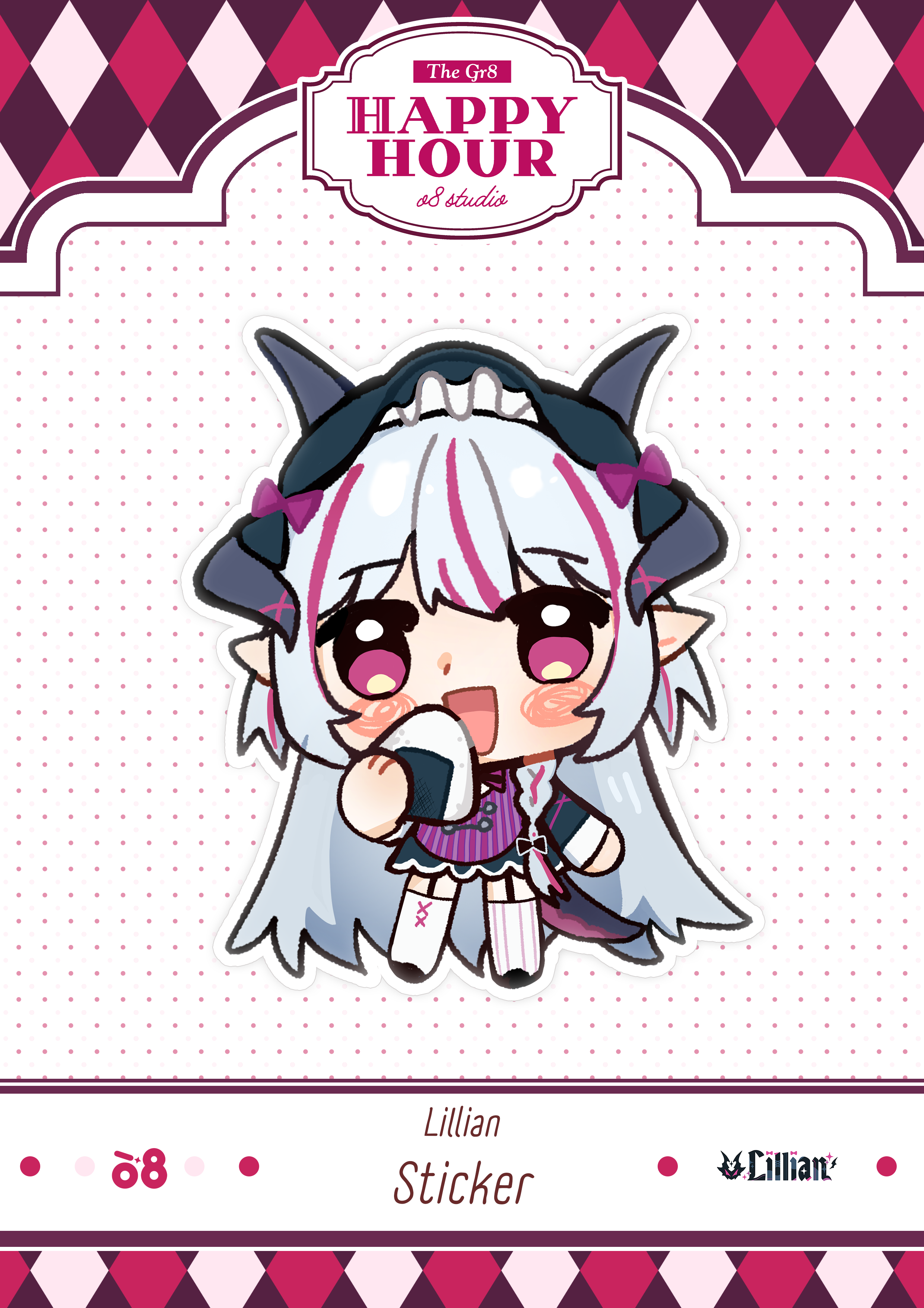 Lillian Happy Hour Sticker