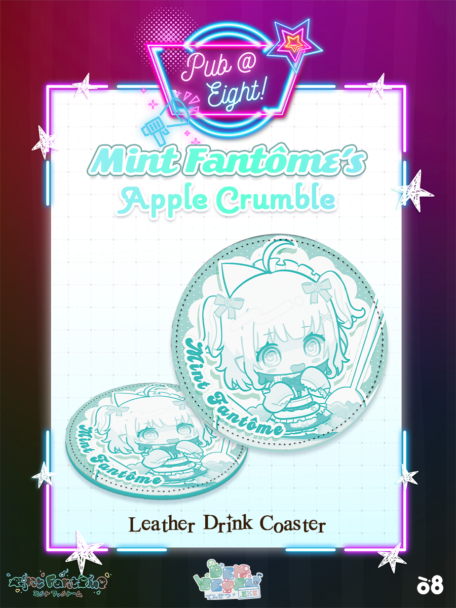 Mint Pub@8 Leather Coaster