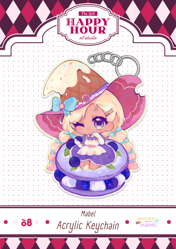 Mabel Happy Hour Keychain