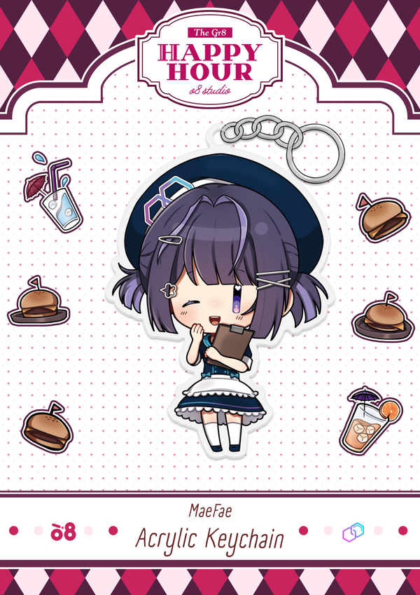 MaeFae Happy Hour Keychain