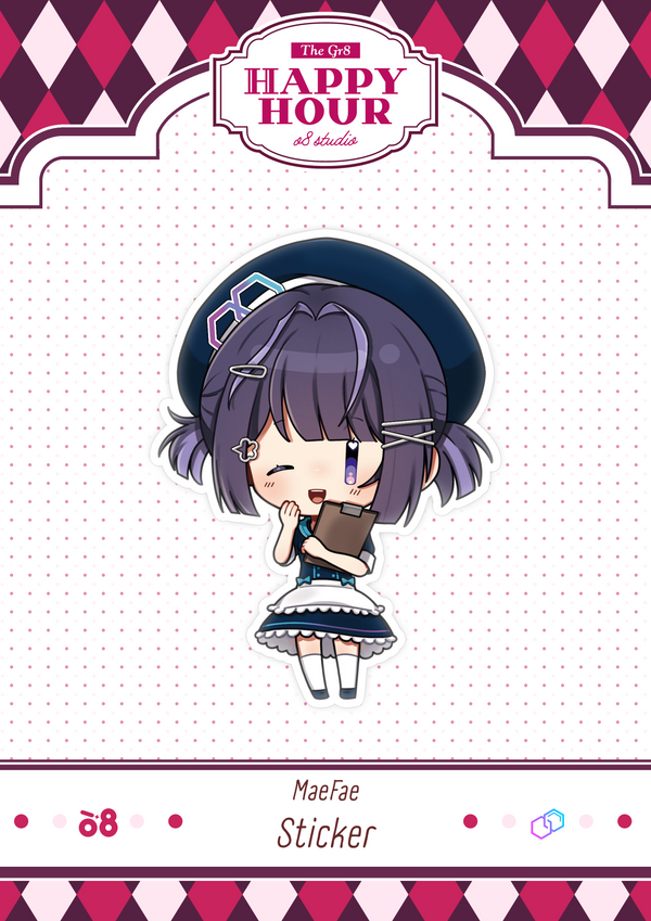 MaeFae Happy Hour Sticker