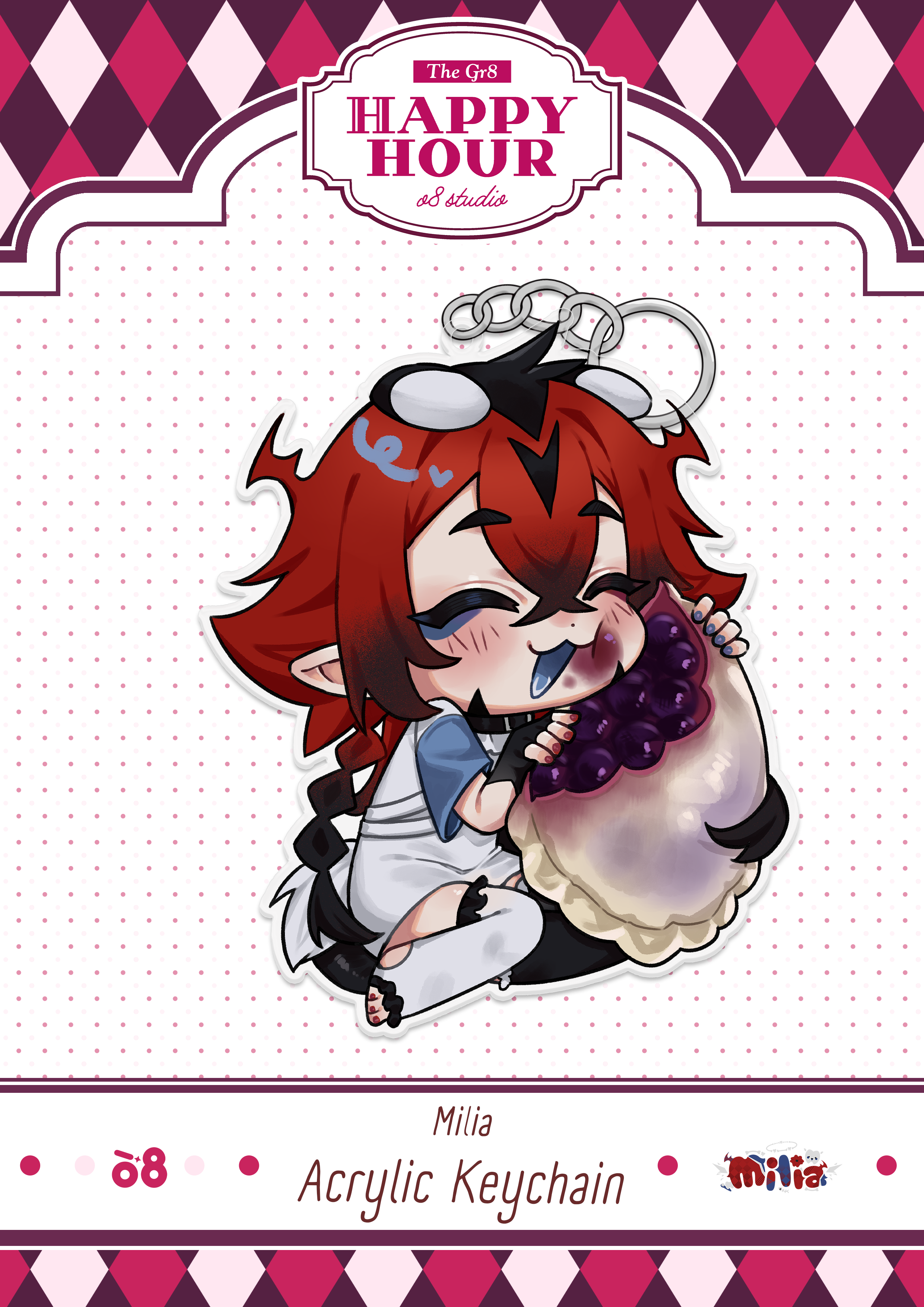 Milia Happy Hour Keychain