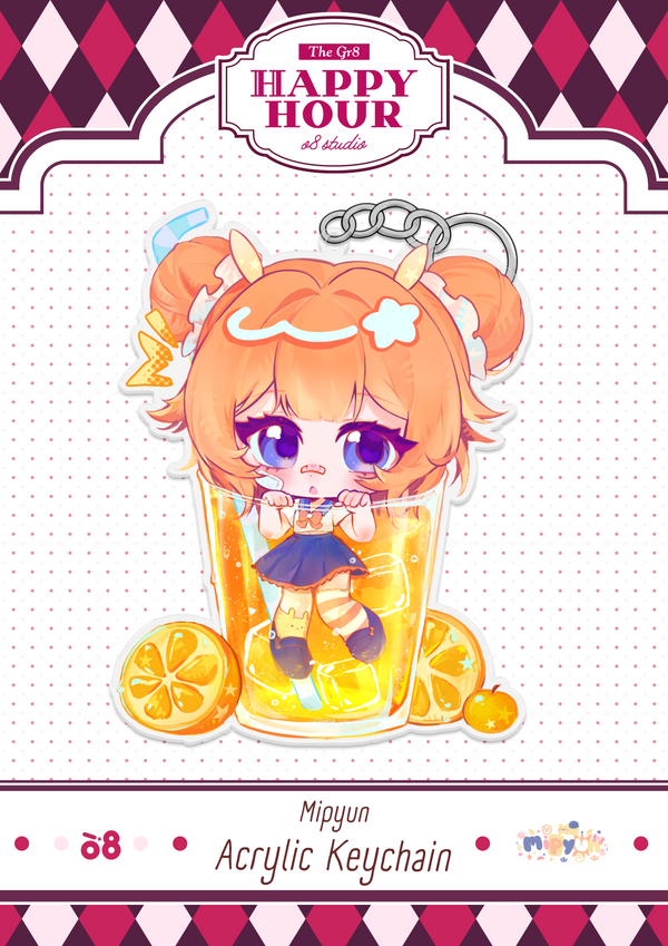 mipyun Happy Hour Keychain