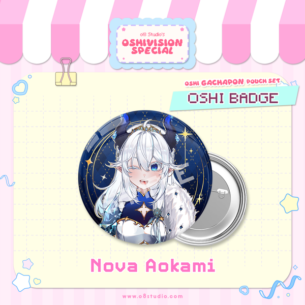 Oshi Badge X Nova Aokami