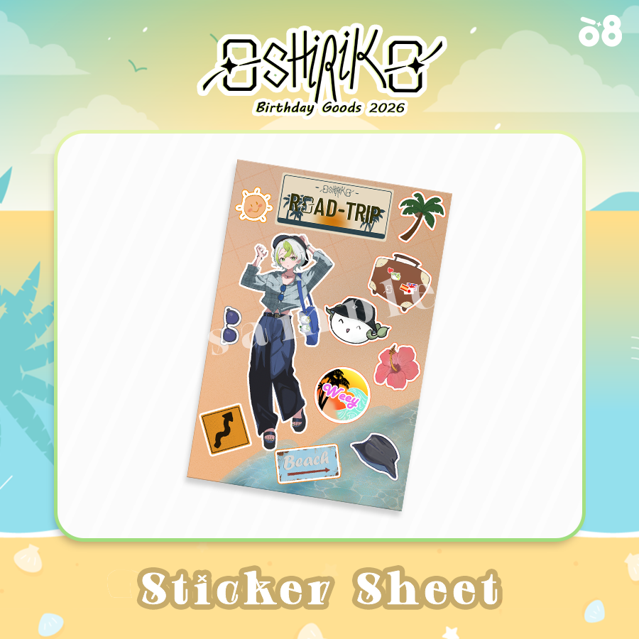 Oshiriko Vacation Sticker Sheet
