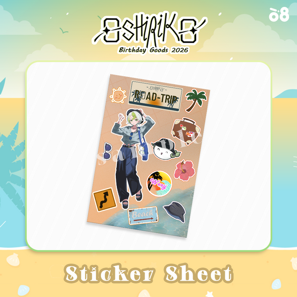 Oshiriko Vacation Sticker Sheet