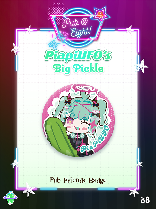 PiaPiUFO Pub@8 Can Badge