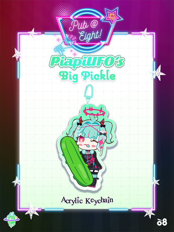 PiaPiUFO Pub@8 Big Pickle Keychain