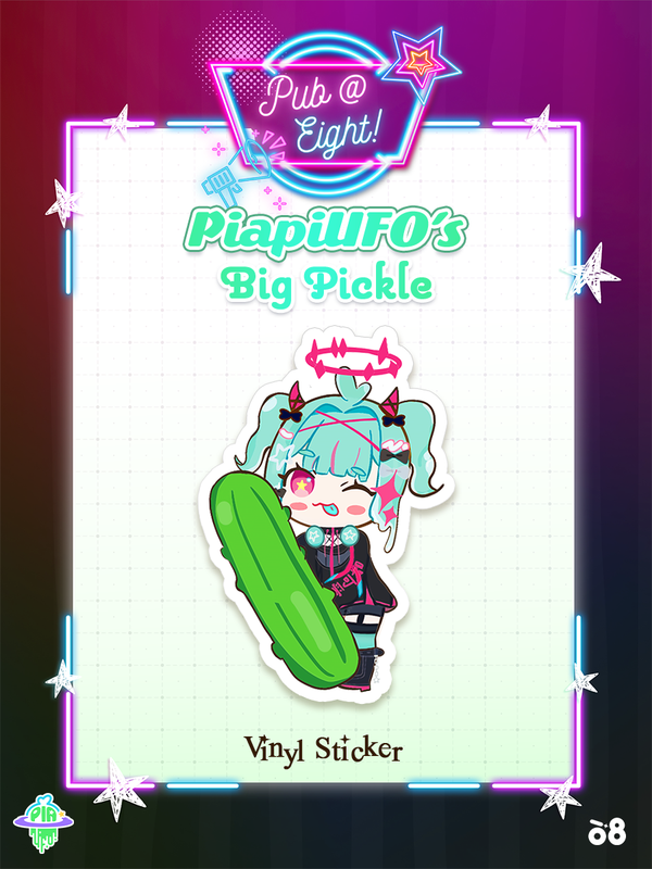 PiaPiUFO Pub@8 Decal Sticker
