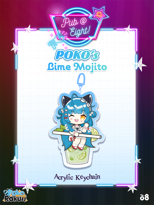 Poko Pub@8 Lime Mojito Keychain