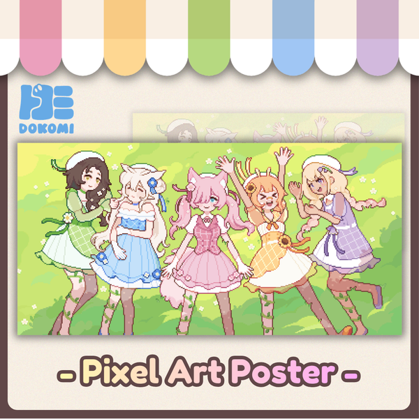 florAtelier Pixel Art Poster Dokomi 2026