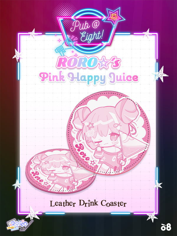 Hirano Kokoro Pub@8 Leather Coaster