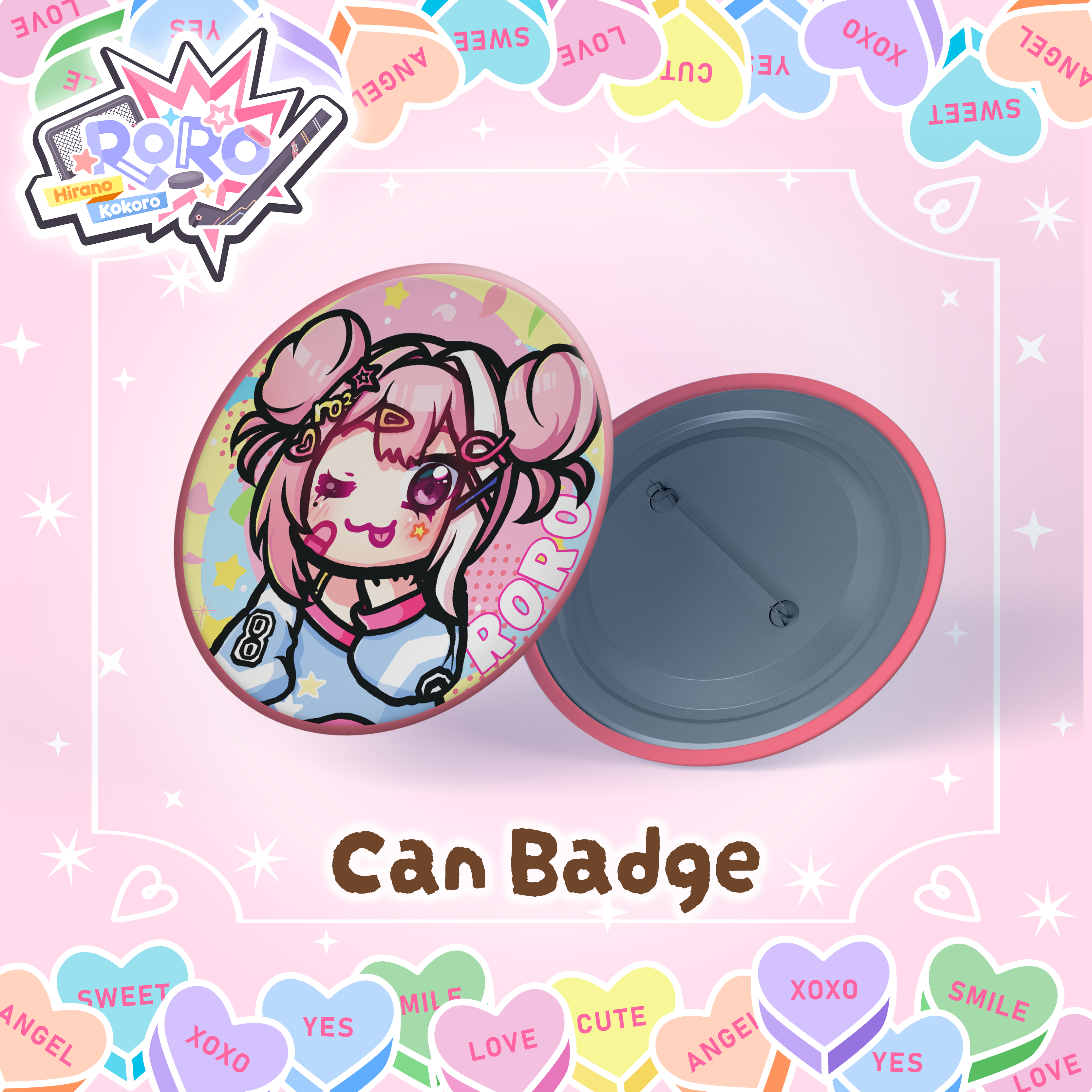 Sweet Badge Pin X Roro