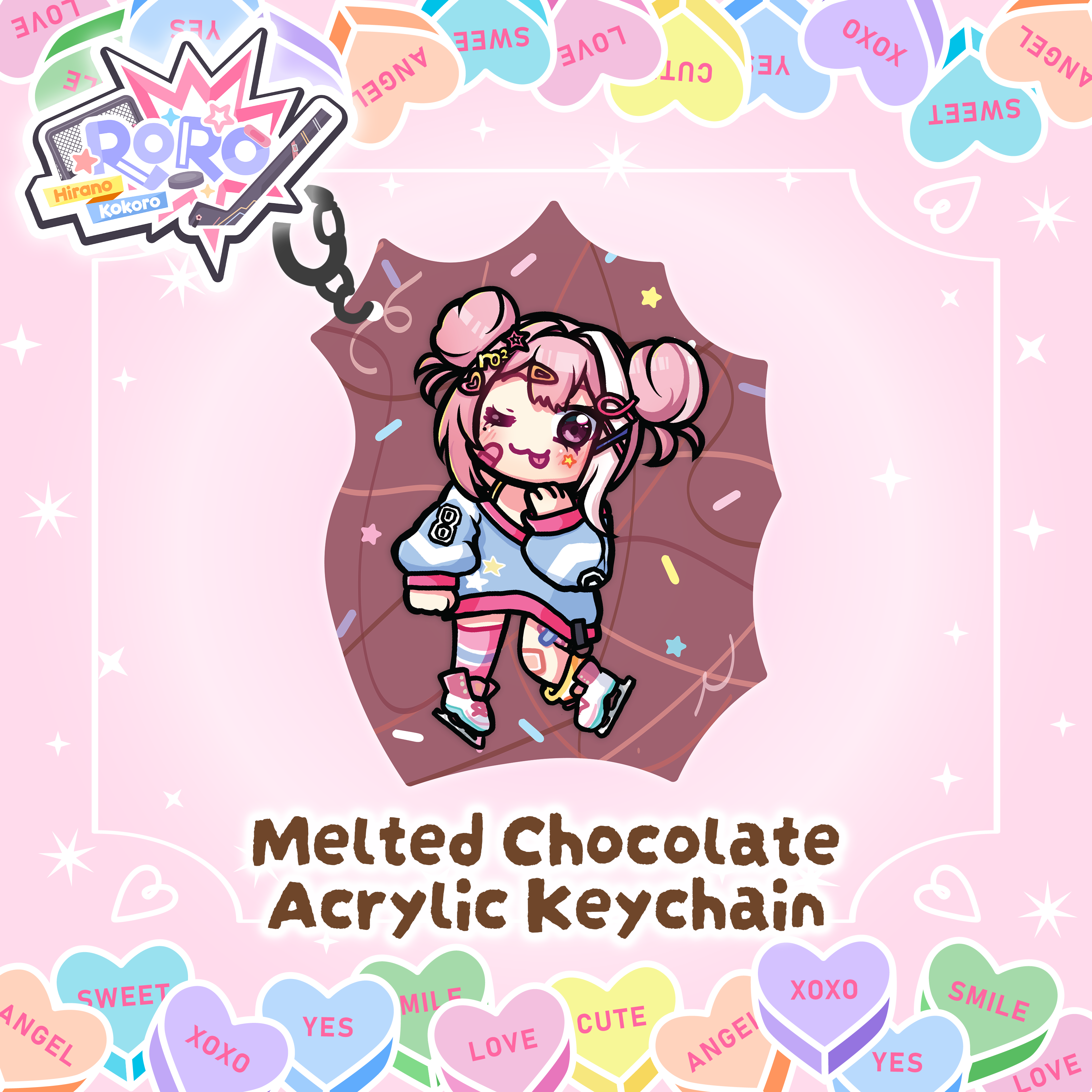Chocolate Melts Keychain X Roro