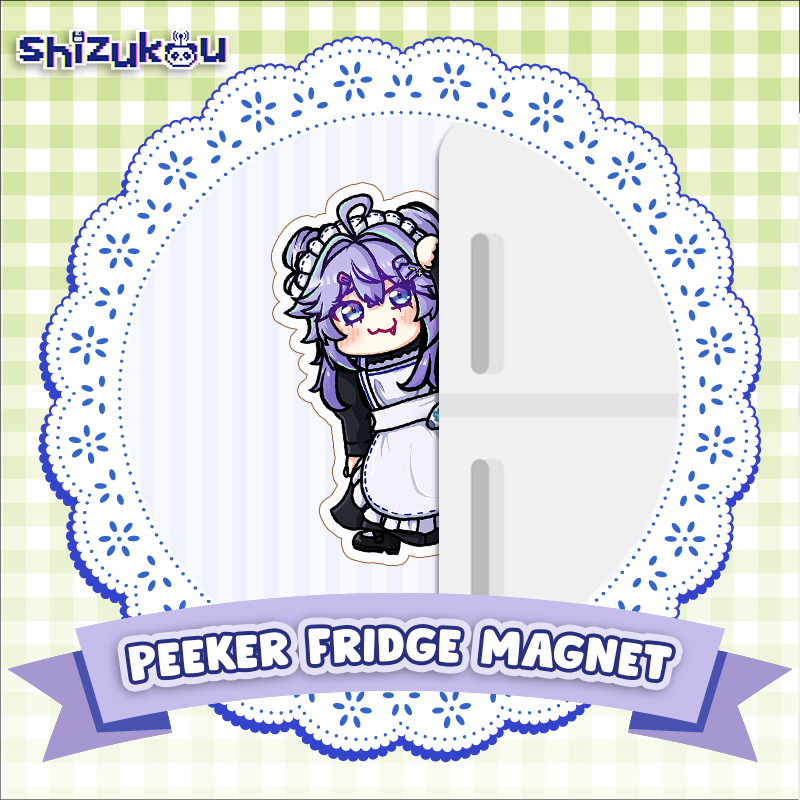 Peekaboo Acrylic Chibi Side Fridge Magnet X Shizukou