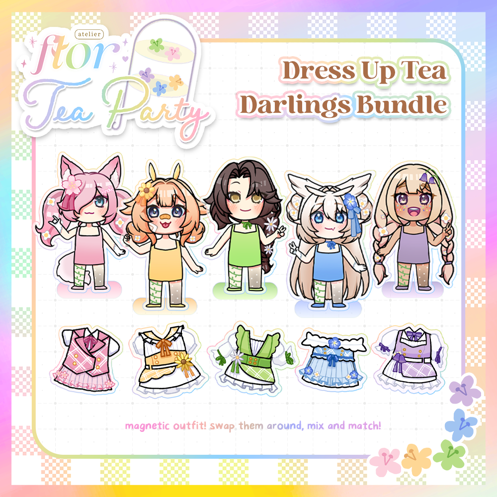 Dress up Tea Party Acrylic Standee Bundle