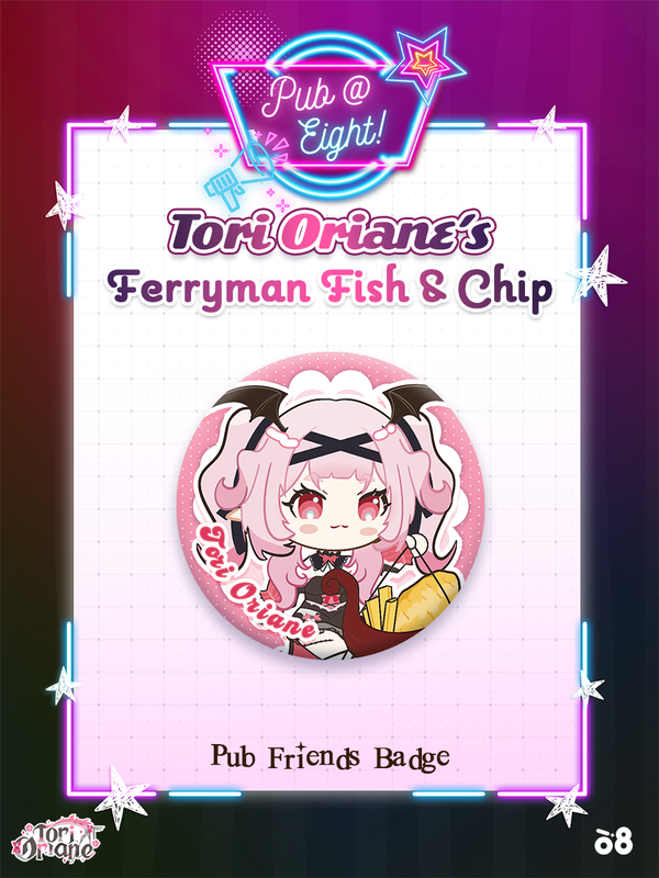Tori Pub@8 Can Badge