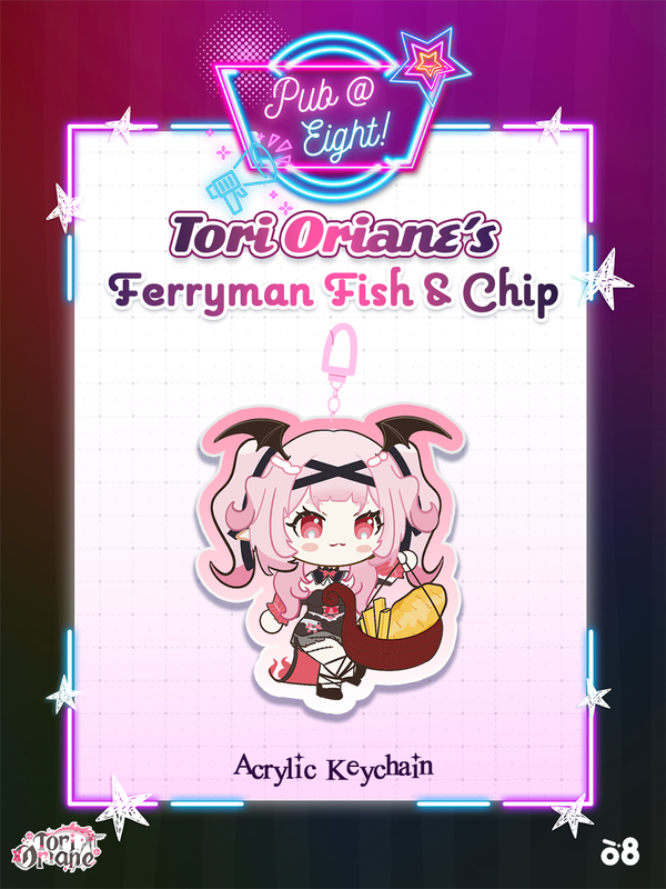 Tori Pub@8 Ferrymen Fish&Chips Keychain