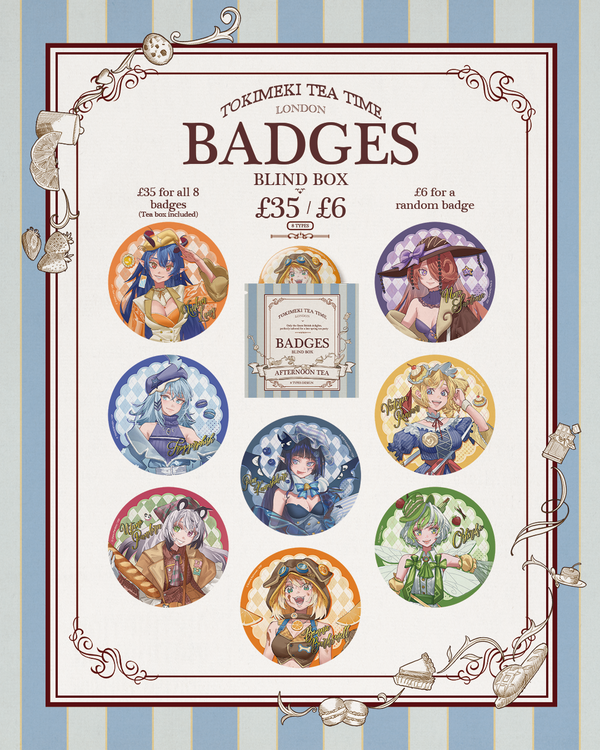 Can Badges Tokimeki Tea Time
