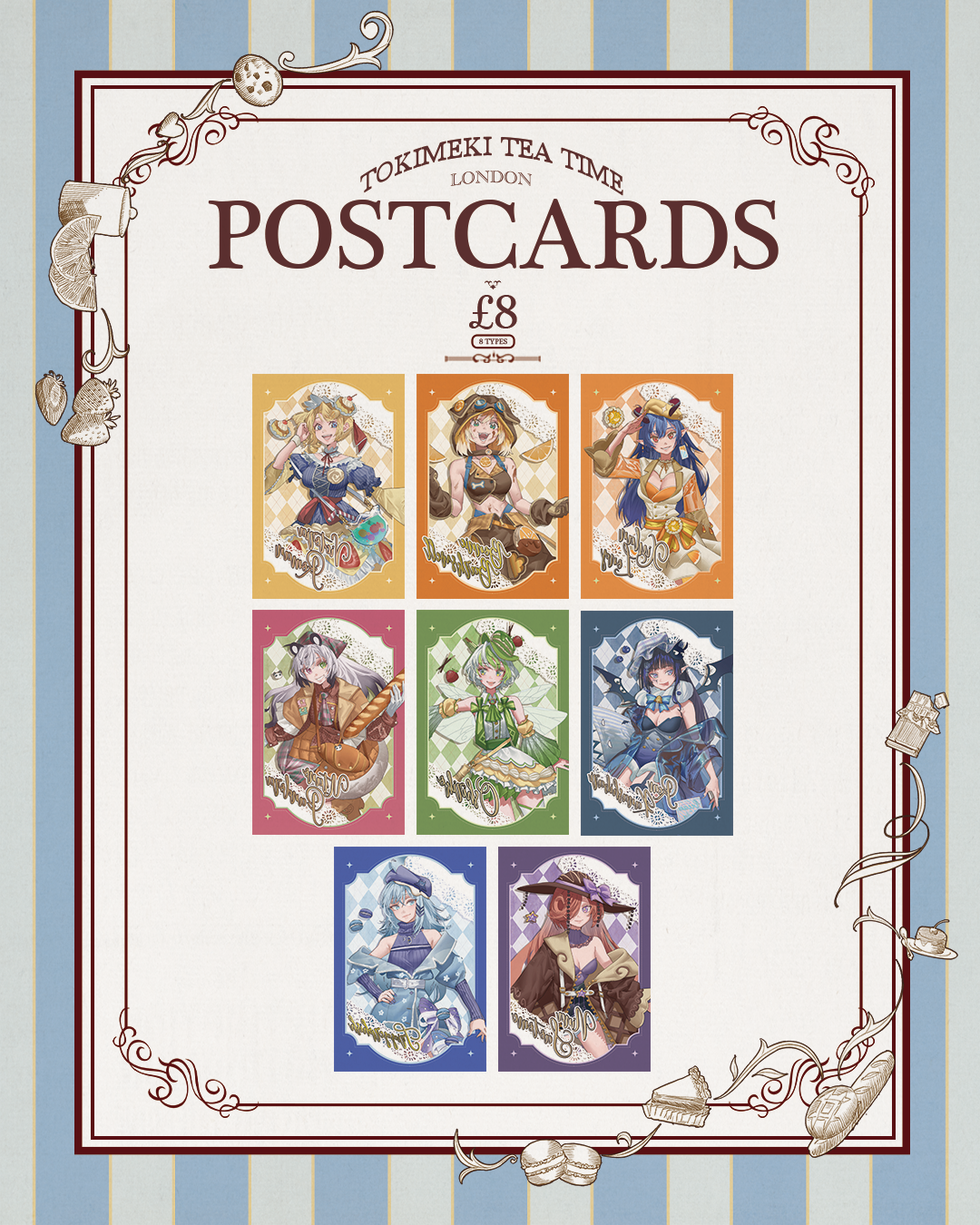 Tokimeki Tea Time Postcards