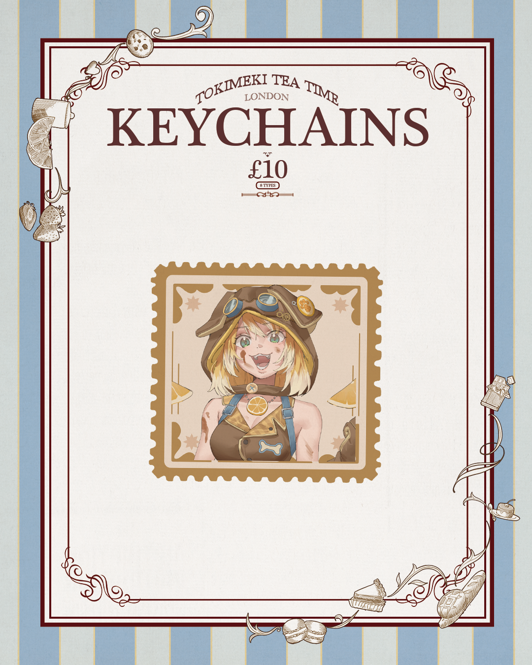 Tokimeki Tea Time Keychains