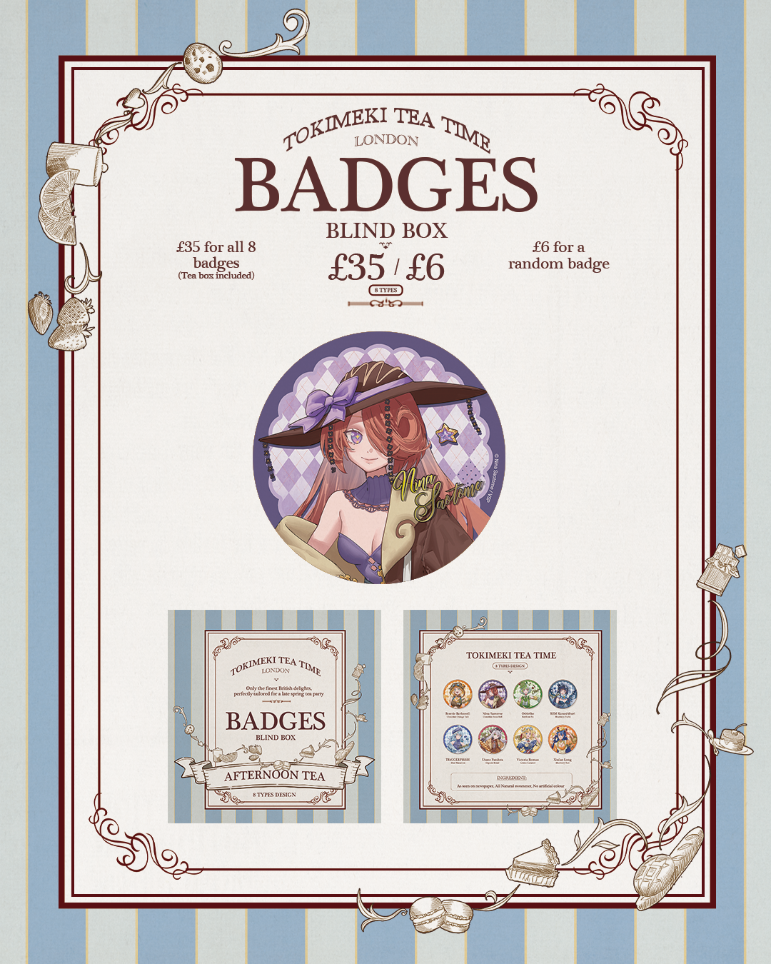 Can Badges Tokimeki Tea Time