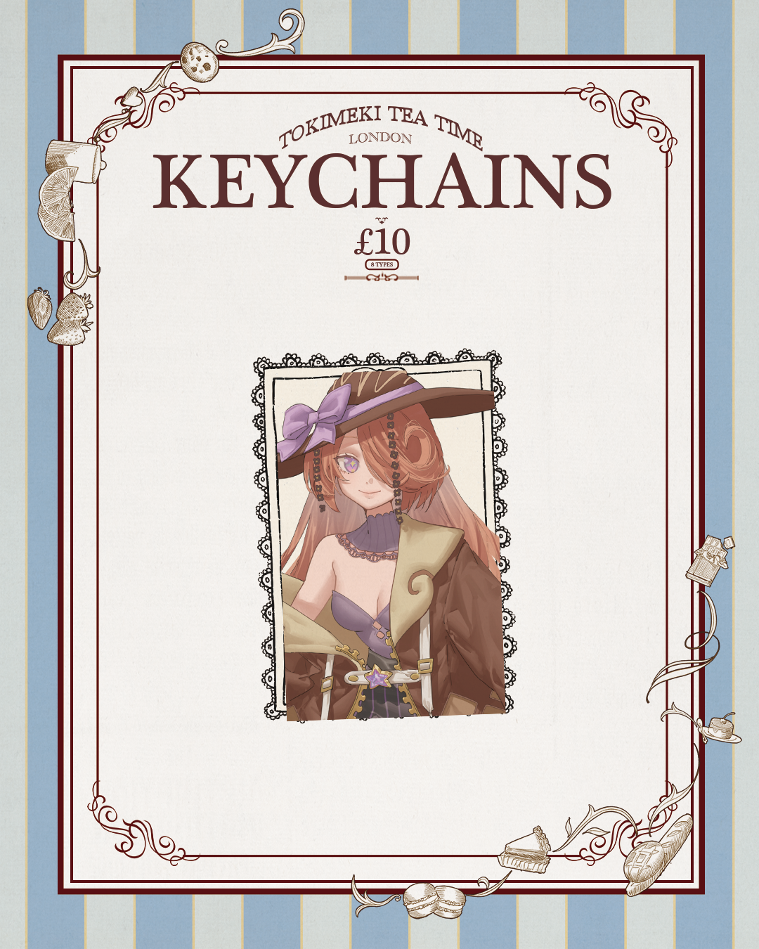 Tokimeki Tea Time Keychains