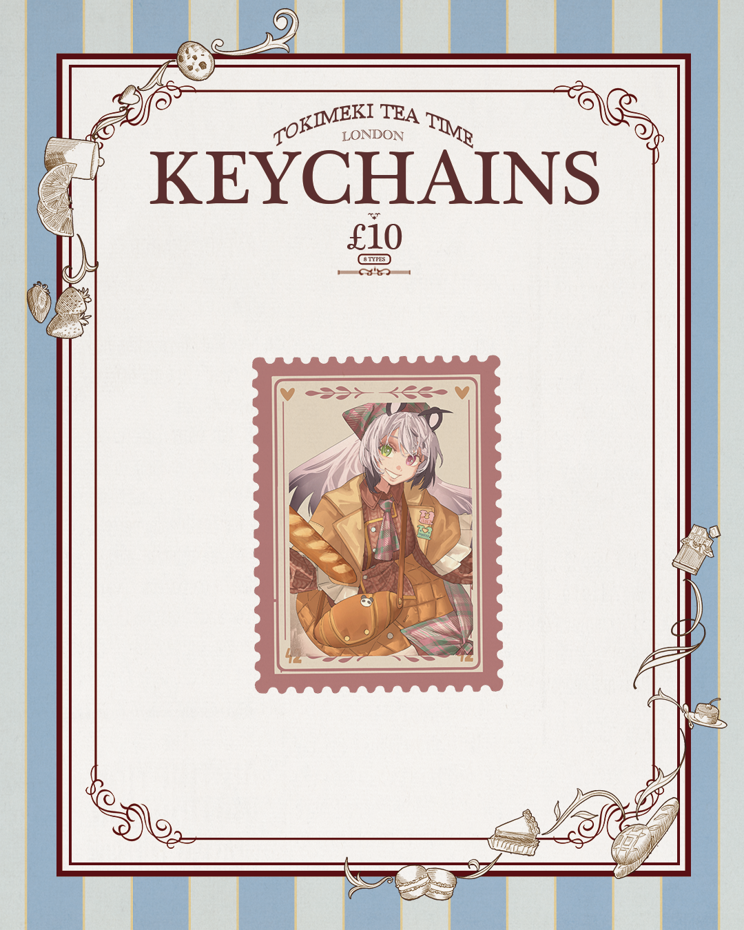 Tokimeki Tea Time Keychains