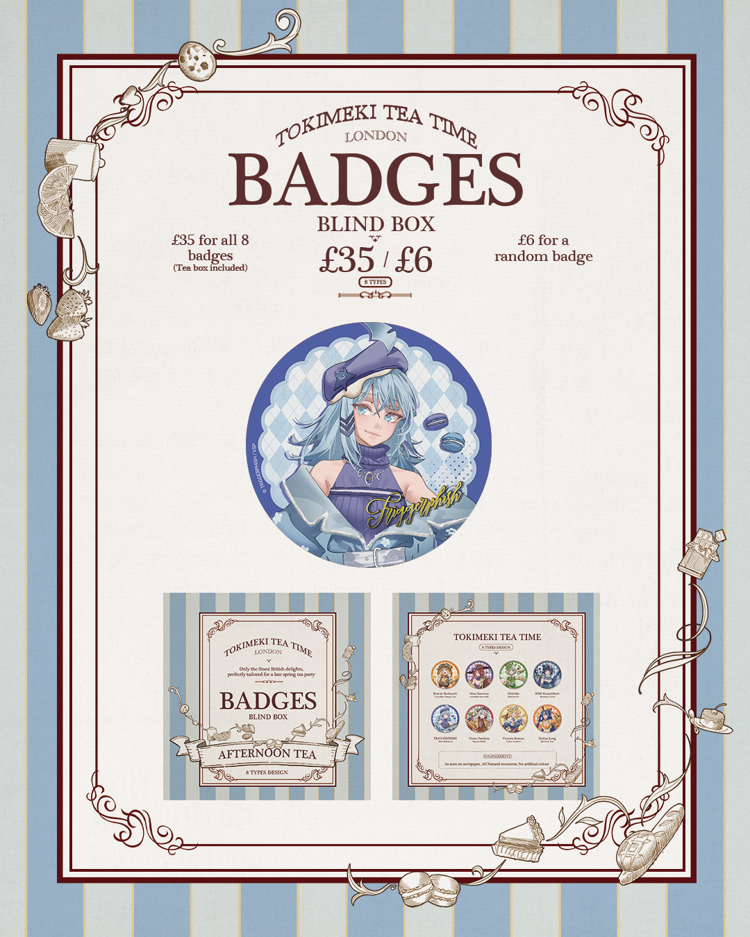 Can Badges Tokimeki Tea Time