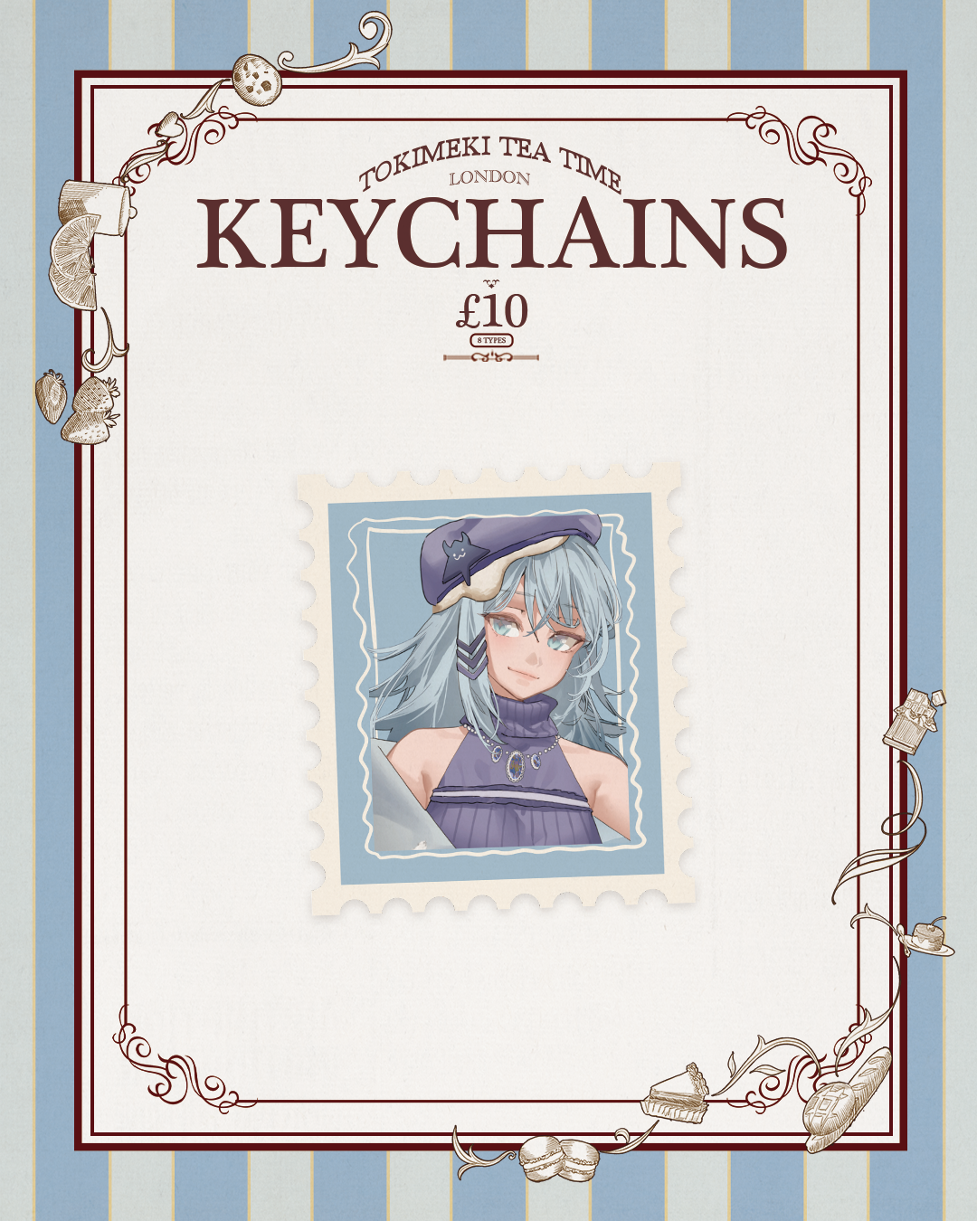 Tokimeki Tea Time Keychains