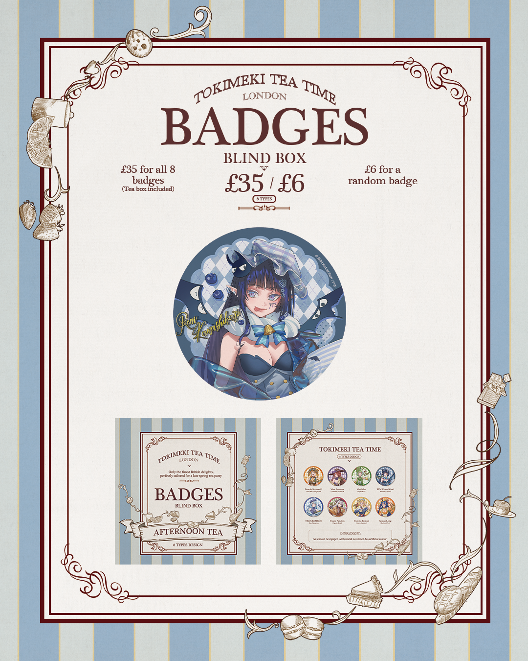 Can Badges Tokimeki Tea Time