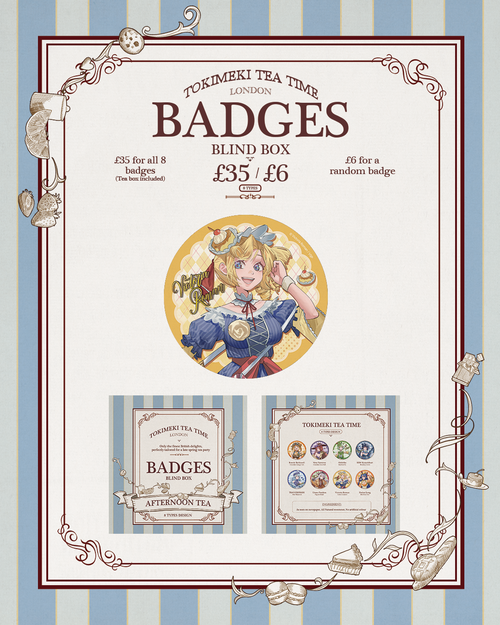 Can Badges Tokimeki Tea Time